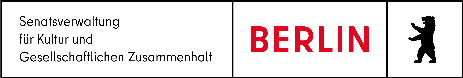 Logo Senat 'Senatsverwaltung für Kultur und Gesellschaftlichen Zusammenhalt